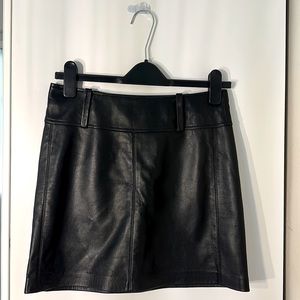 Sexy Cute mini soft leather skirt by Bebe